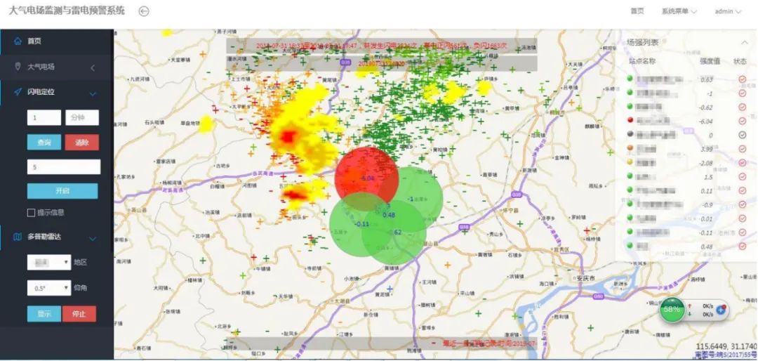 大型油氣儲存基地雷電預(yù)警系統(tǒng)