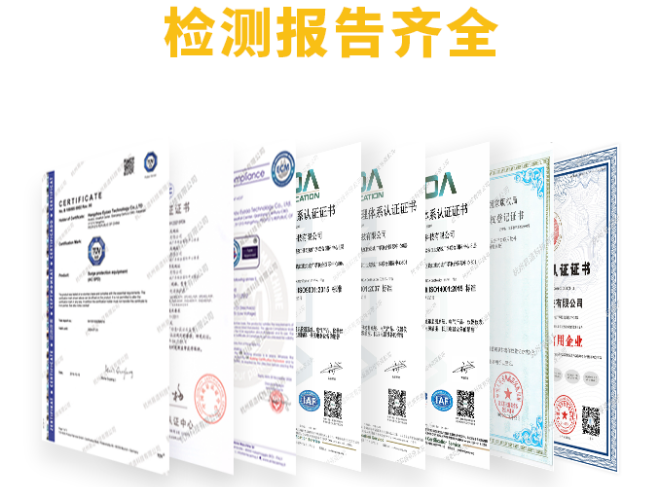 防浪涌保護器-資質全